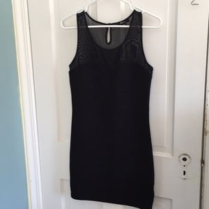 Sexy little black dress - sheer top